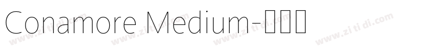 Conamore Medium字体转换